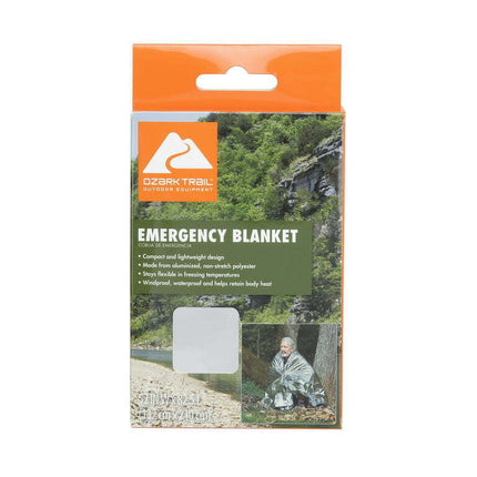 Ozark Trail Camping Emergency Survival Blanket, Reusable,1.5 oz