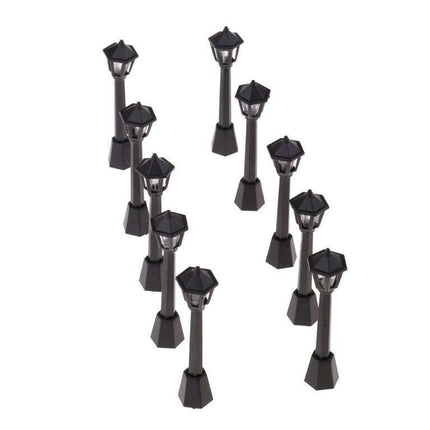 10pcs Dollhouse Miniatures, Model Railway Train Lamp Lights