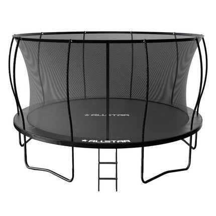 ALLSTAR 14' Trampoline Outdoor Backyard Play Equipment with Net & Ladder