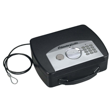 Master Lock Small, Portable Security Safe, Black with Digital Lock