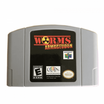 WORMS ARMAGEDDOM Games Cartridge Card for 64 N64 Console US Version