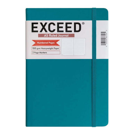 Exceed A5 Ruled Journal, Aqua Haze, 120 Sheets, 100 GSM