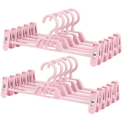 10pcs Non-slip Plastic Pants Clip Household Coat Hanger Cloth Clip for Wardrobe