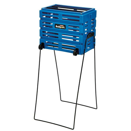 Tourna Ballport Deluxe Tennis Ball Pickup with Wheels - Blue