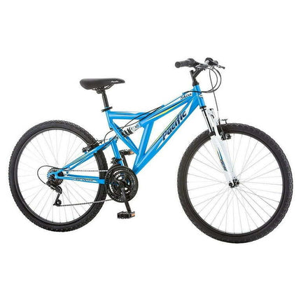 Pacific Cycle Shire Bicycle-Color:Blue,Size:26",Style:Women's Full/Susp