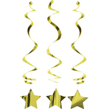 Way to Celebrate Gold Dizzy Dangler, Party Streamers
