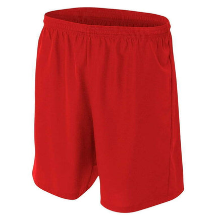A4 Woven Soccer Short For Men in Scarlet | N5343