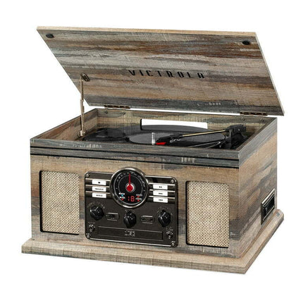 Victrola 6-in-1 Nostalgic Bluetooth Record Player with 3-speed Turntable