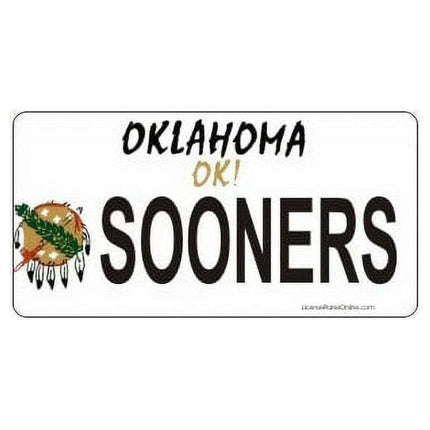 Design It Yourself Custom Oklahoma Plate. Free Personalization on Plate