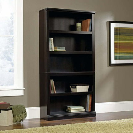 Sauder Select 5-Shelf Bookcase, Estate Black Finish