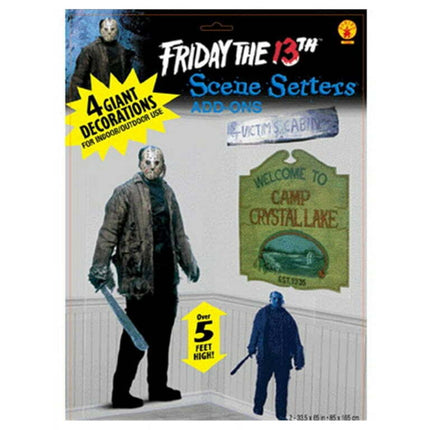 Rubies Costume Co 4 Life Size Jason Voorhees Friday the 13th Decor Decals