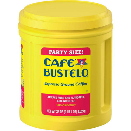 Café Bustelo Espresso Ground Coffee, Dark Roast, 36-Ounce Canister