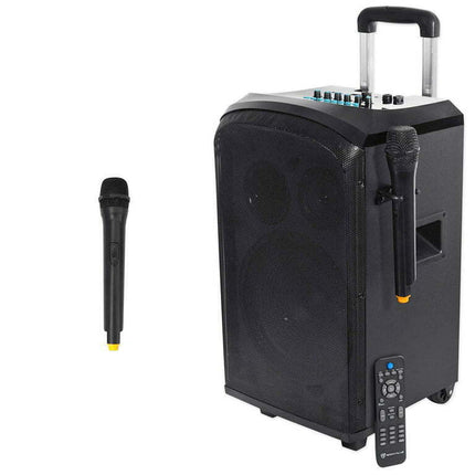 Rockville ROCKnGo 10" Portable Rechargeable Bluetooth PA Speaker+(2) Microphones