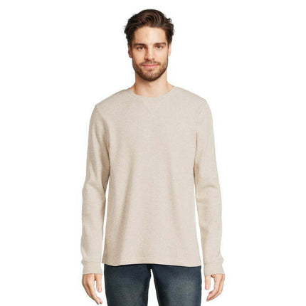 George Men's Thermal Crewneck Tee with Long Sleeves