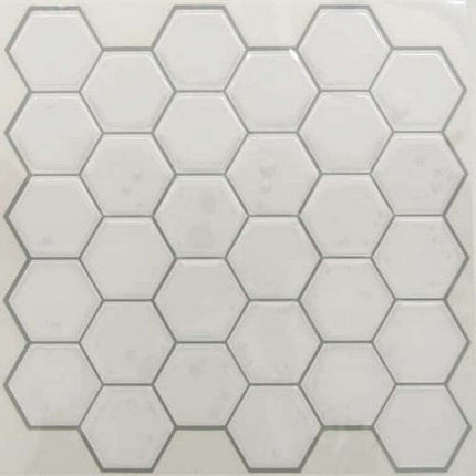 RoomMates StickTILES Pearl Hexagon Peel and Stick Backsplash 4 Per Pack