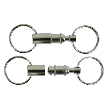 Custom Accessories 2 Pack Pull-Apart Metal Key Chains