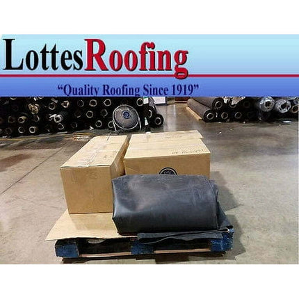 8' x 10' BLACK 45 MIL EPDM RUBBER ROOF ROOFING BY LOTTES COMPANIES
