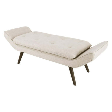 Newcastle Cushioned Tufted Bench, Multiple Colors