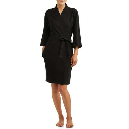 Lissome Women's and Women's Plus Waffle Wrap Robe