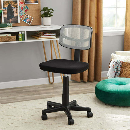 Mainstays Mesh Task Chair with Plush Padded Seat, White Mesh