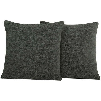 Mainstays Chenille Square Grey Pillow 18''x18'', 2 Pack