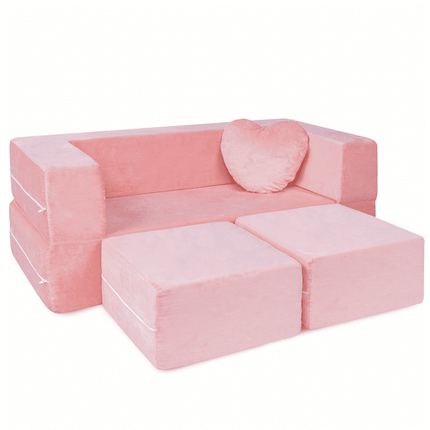 Milliard Kids Couch - Modular Kids Sofa for Toddler and Baby (Pink)