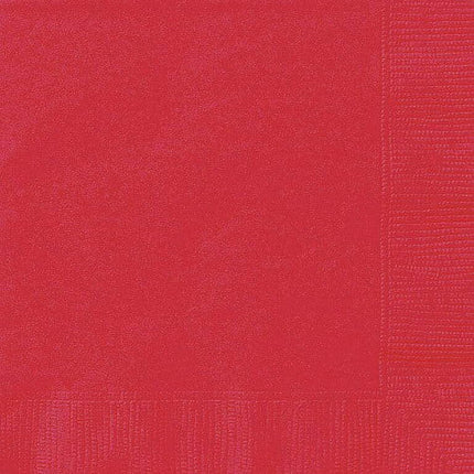 Way to Celebrate! Red Paper Luncheon Napkins, 6.5in, 24 Count