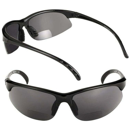 2 Pair of Unisex Bifocal Sport Wrap Sunglasses - Outdoor Reading Sunglasses