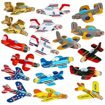 Neliblu 72pc Airplane Glider Party Favors for Kids - Bulk Toys