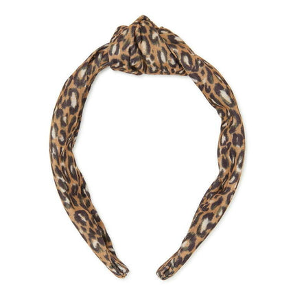 Time and Tru Women's Top Knot Headband Leopard