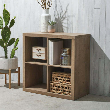 Better Homes & Gardens 4-Cube Storage Organizer, Natural