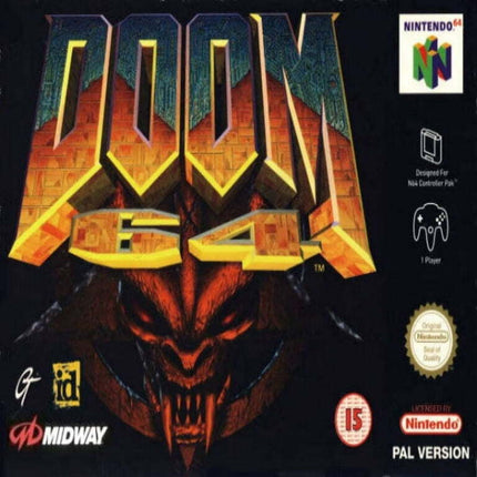 N64 Game Cartridges Doom 64 US Version, Game Card for N64