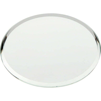 Plymor Round 3mm Beveled Glass Mirror, 2.5 inch x 2.5 inch (Pack of 3)