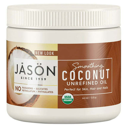 Jason Organic Smoothing Unrefined Coconut Oil, 15 fl oz