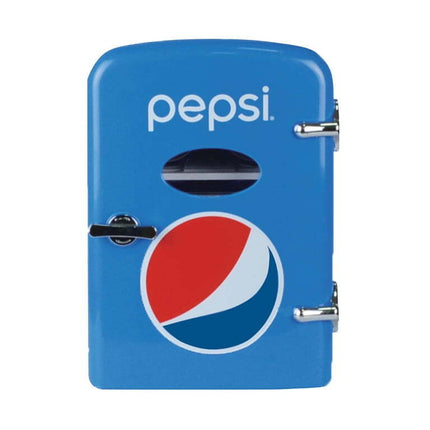 Pepsi Portable 6 Can Mini Retro Beverage Fridge - Blue