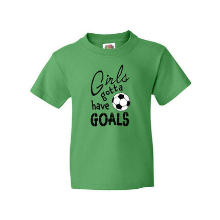 Inktastic Girls Gotta Have Goals- Soccer Youth T-Shirt