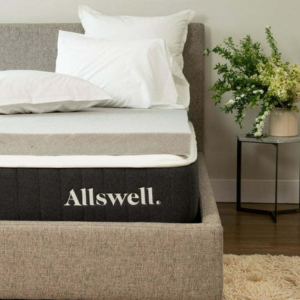 Allswell 3" Sleep Cool Memory Foam Mattress Topper Infused with Graphite, Queen