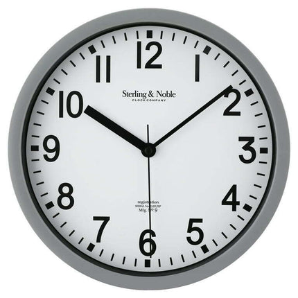 Mainstays Basic Indoor 8.78" Gray Analog Round Modern Wall Clock