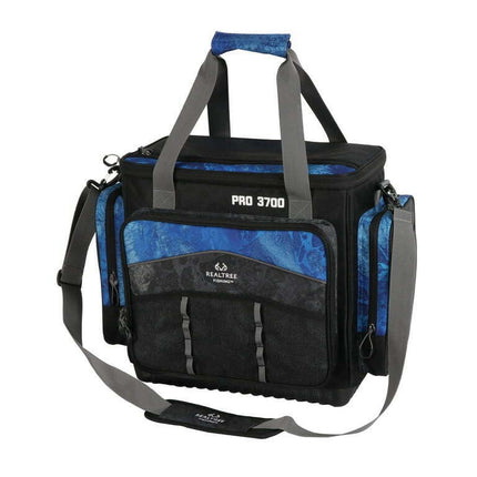 Realtree Adult 3700 Tournament Soft Sided Fishing Tackle Bag, Blue, Polyester