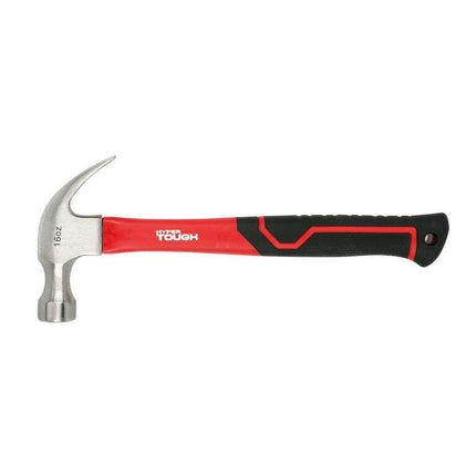 Hyper Tough 16-Ounce Claw Hammer with Fiberglass Handle, Model 2124V