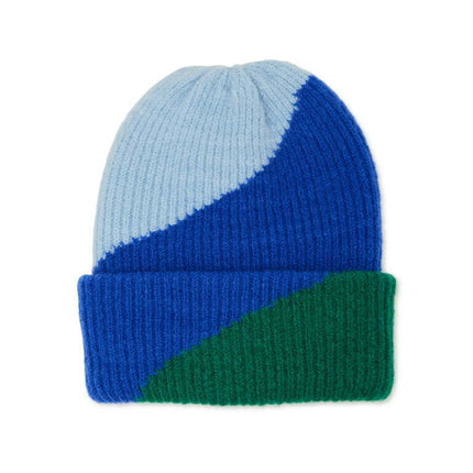 No Boundaries Women's Colorblocked Beanie Sheer Romance
