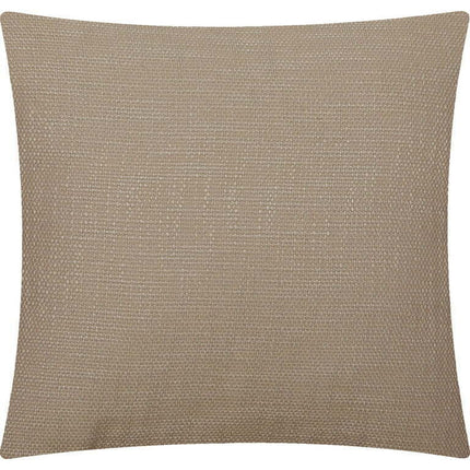 Mainstays Solid Texture Polyester Square Decorative Throw Pillow, 18" x 18", Tan