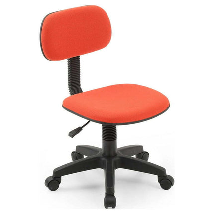 Hodedah Task Chair with Swivel & Adjustable Height, 100 lb. Capacity, Red