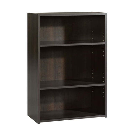 Sauder Beginnings 35" 3 - Shelf Standard Bookcase, Cinnamon Cherry Finish