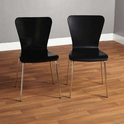 Pisa Bentwood Chair, Set of 2, Black