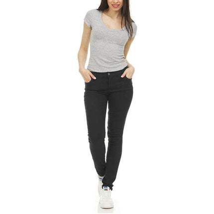 Women's Super Stretchy Skinny 5-Pocket Uniform Soft Chino Pants (1-24)