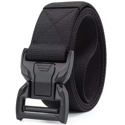 JASGOOD Men Nylon Belts, Web Golf Belt for Men with Black Quick Release Buckle
