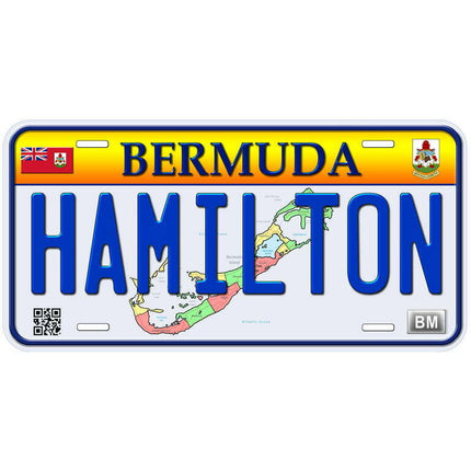 Bermuda Hamilton Custom Novelty Car License Plate