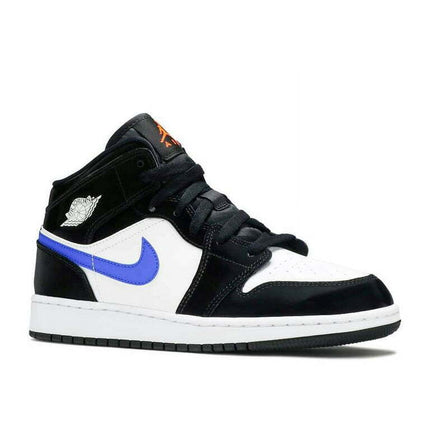 Air Jordan 1 Mid Gs 'Black Racer Blue' - 554725-084 - Size 5Y - Big Kids
