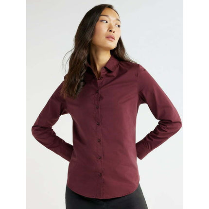 Time and Tru Women's Woven Button Down Shirt, Sizes S-XXXL